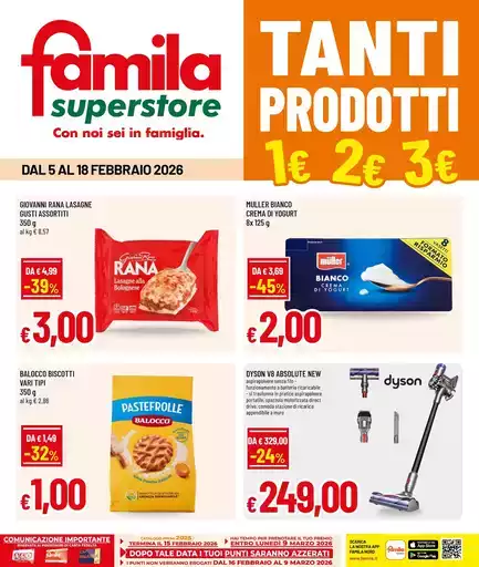 Tanti prodotti a 1,2,3 euro