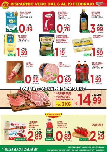 Risparmio vero dal 6 al 19 febbraio