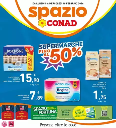 SUPERMARCHE FINO AL 50%