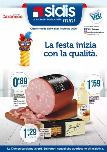 La festa inizia con la qualità.