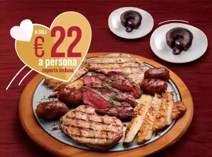 A soli 22€ a persona coperto incluso