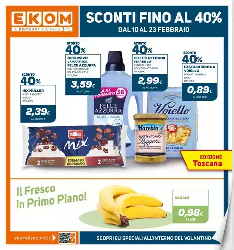 SCONTI FINO AL 40%