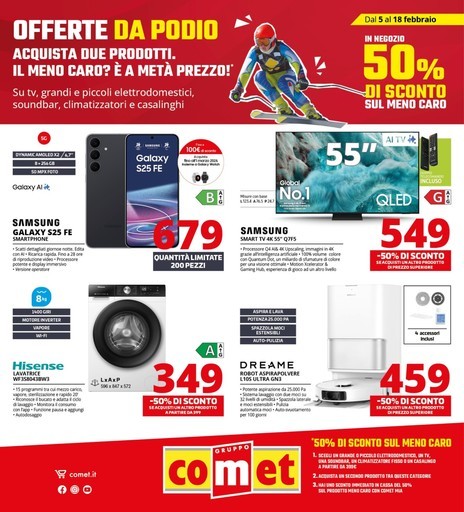 Offerte da podio da Comet!