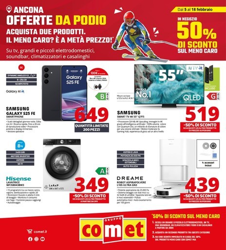 Offerte da podio da Comet!