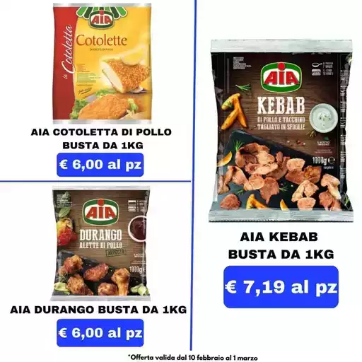 Offerte valida dal 10 febbraio al 1 marzo