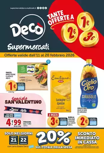 Tante offerte a 1 euro 2 euro 3 euro