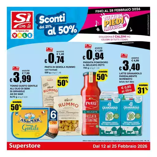 Sconti dal 25% al 50%