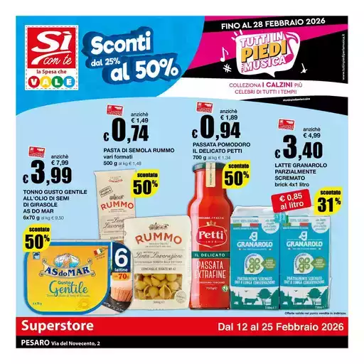 Sconti dal 25% al 50%