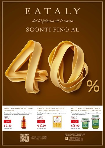 SCONTI FINO AL 40%
