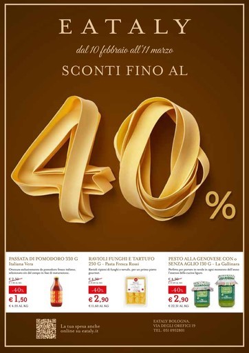 SCONTI FINO AL 40%