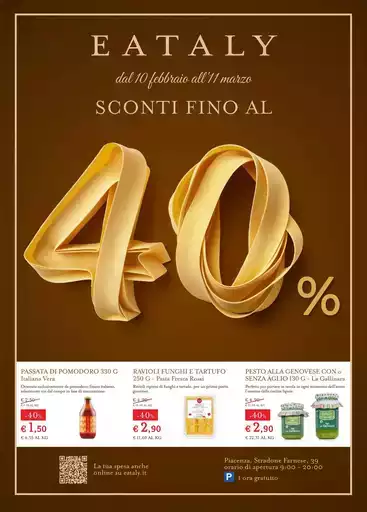 SCONTI FINO AL 40%