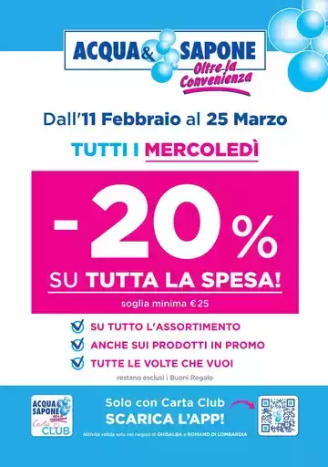 -20% su tutta la spesa!