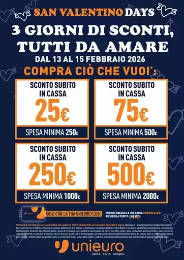 3 giorni di sconto tutti da amare da Unieuro!