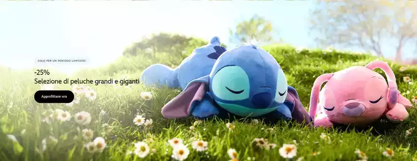 -25% selezione di peluche grandi e giganti