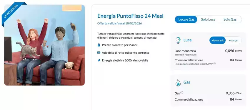 Energia puntofisso 24 mesi