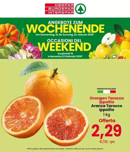 Occasioni del weekend