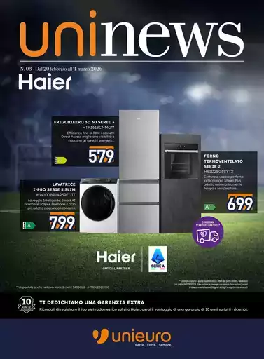 Speciale HAIER da Unieuro! Speciale HAIER da Unieuro!
