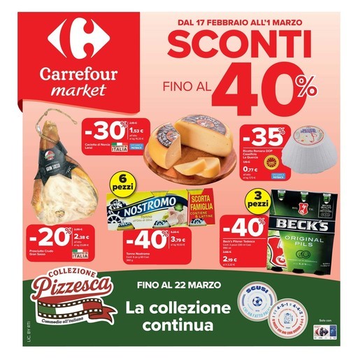 Sconti fino al 40%