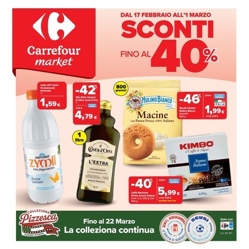 Sconti fino al 40%