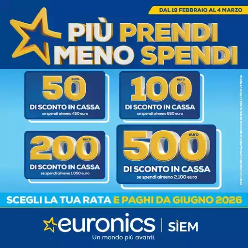 Più prendi meno spendi