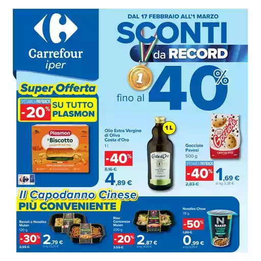 Sconti fino al 40%