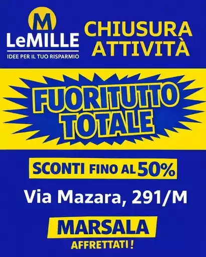 Sconti fino al 50%