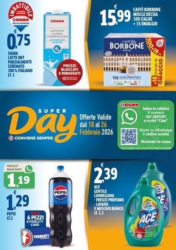Offerte valide dal 18 al 26 febbraio 2026 Offerte valide dal 18 al 26 febbraio 2026