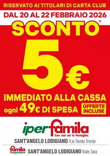 SCONTO 5€ IMMEDIATO!!