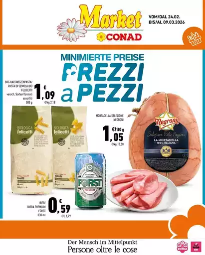 Minimierte Preise Prezzi a pezzi