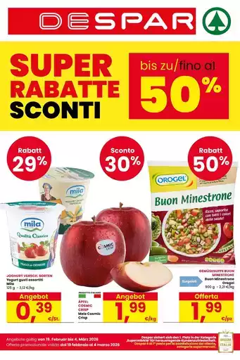 Super sconti fino al 50%