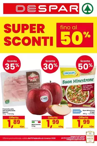 Super sconti fino al 50%