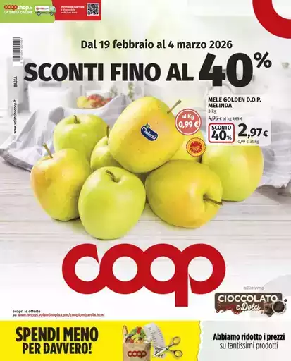 Sconto fino al 40%