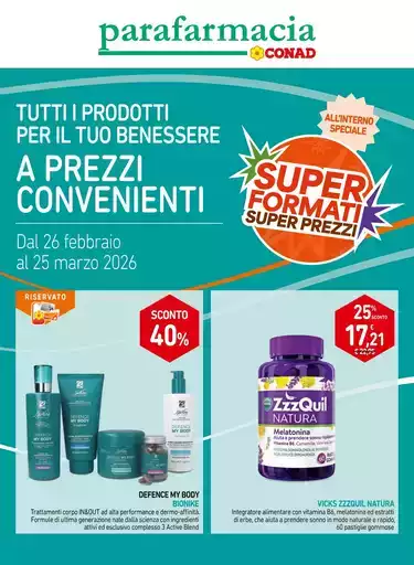 TUTTI I PRODOTTI PER IL TUO BENESSERE A PREZZI CONVENIENTI