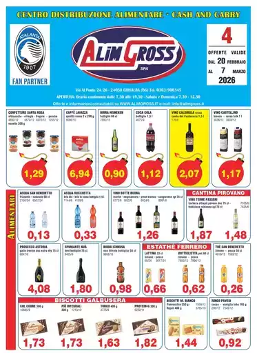 OFFERTE VALIDE DAL 20 FEBBRAIO AL 7 MARZO 2026 OFFERTE VALIDE DAL 20 FEBBRAIO AL 7 MARZO 2026