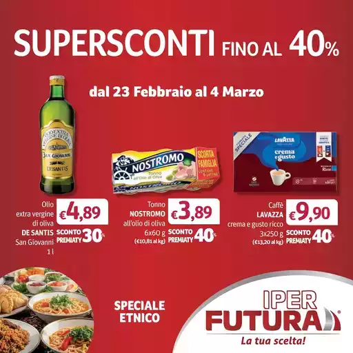 SUPERSCONTI FINO AL 40%