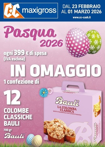 Pasqua 2026 - COLOMBE IN OMAGGIO Pasqua 2026 - COLOMBE IN OMAGGIO