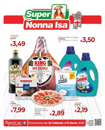 Promozione dal 20 Febbraio all'8 Marzo 2026 Promozione dal 20 Febbraio all'8 Marzo 2026