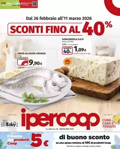 Sconti fino al 40%