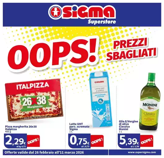 OOPS! Prezzi sbagliati, Superstore OOPS! Prezzi sbagliati, Superstore