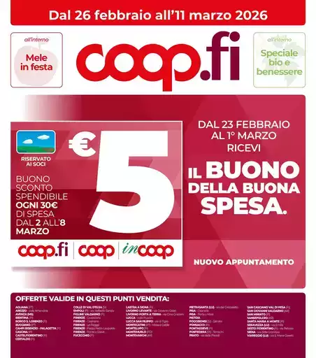 Dal 26 febbraio all’11 marzo 2026