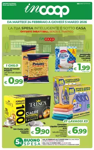 DA MARTEDÌ 24 FEBBRAIO A GIOVEDÌ 5 MARZO 2026 DA MARTEDÌ 24 FEBBRAIO A GIOVEDÌ 5 MARZO 2026