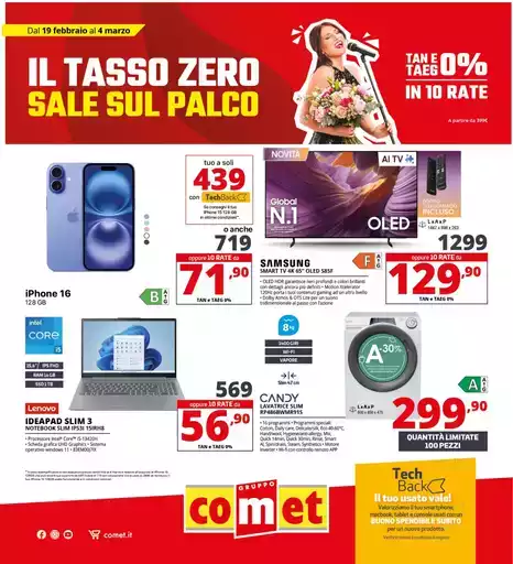 Tasso zero sale sul palco Tasso zero sale sul palco