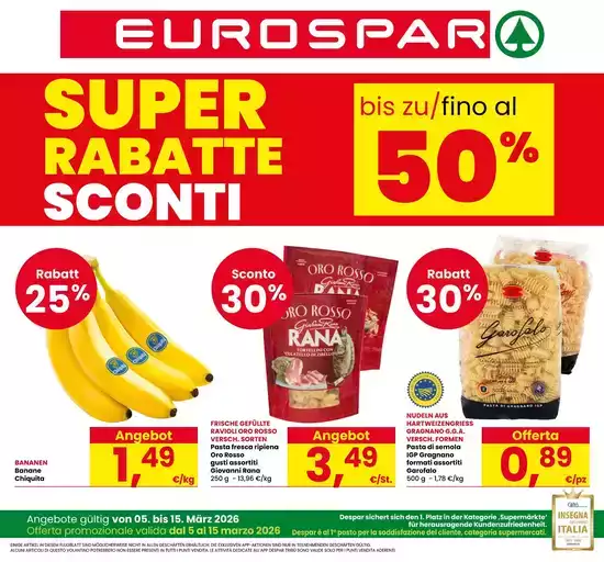 Sconti fino al 50%