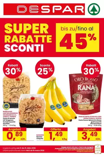 Sconti fino al 45% Sconti fino al 45%