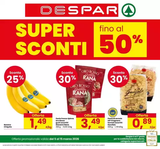 Sconti fino al 50%