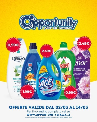 Offerte valide dal 02/03 al14/03