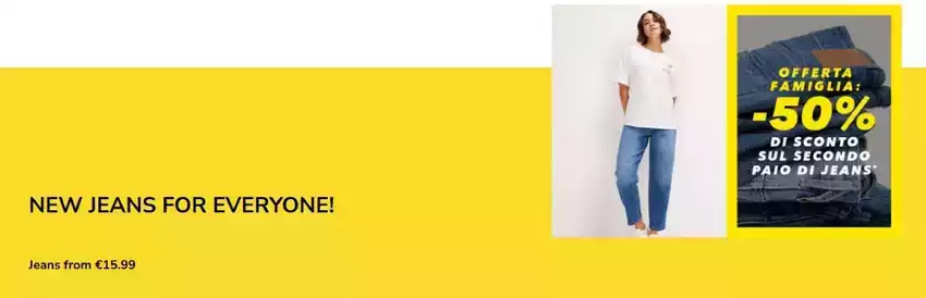 NUOVI JEANS PER TUTTI!