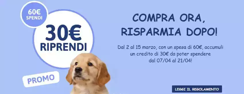 Compra ora, risparmia dopo!