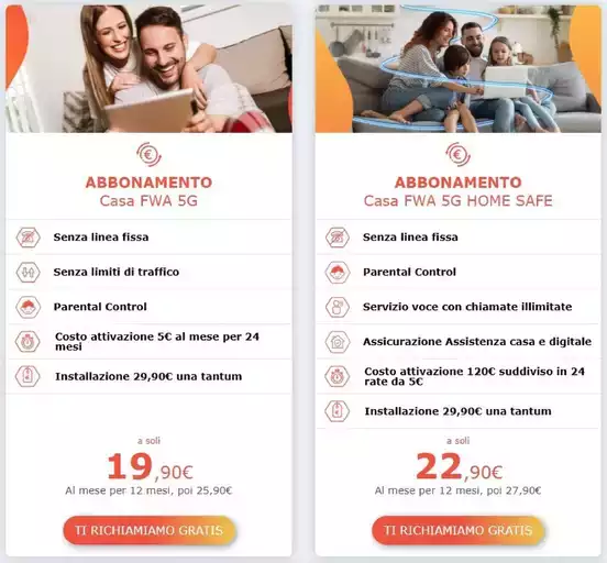 Abbonamento casa FWA 5G Abbonamento casa FWA 5G