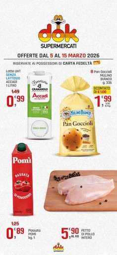 Offerte dal 5 al 15 marzo 2026